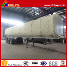 Tri-Axle High Bed Oil Fuel Transport Stainless Steel Tanker Trailer